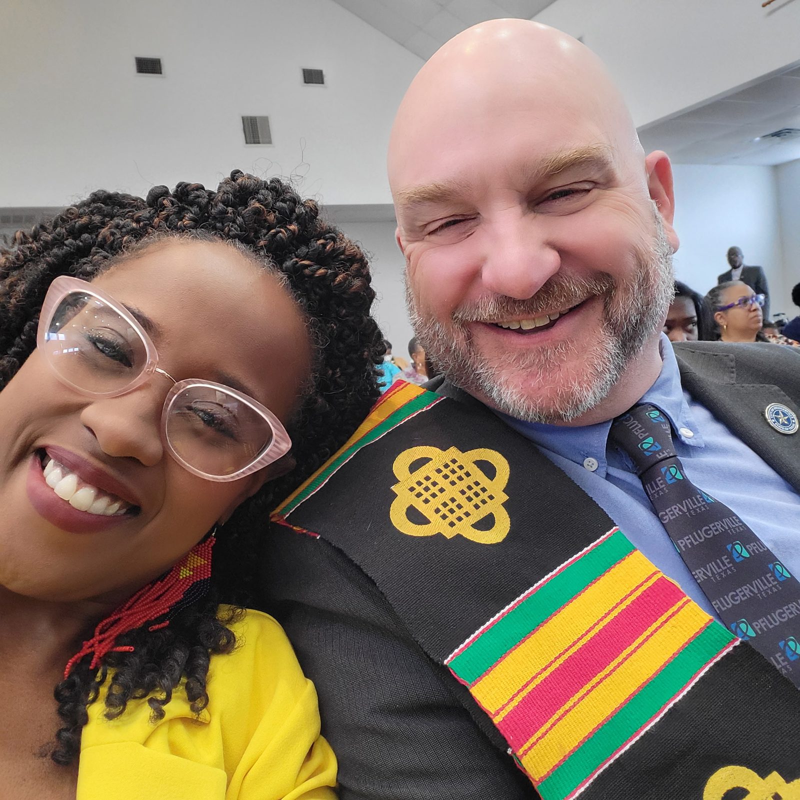 David Rogers with Councilwoman Kimberly Holiday