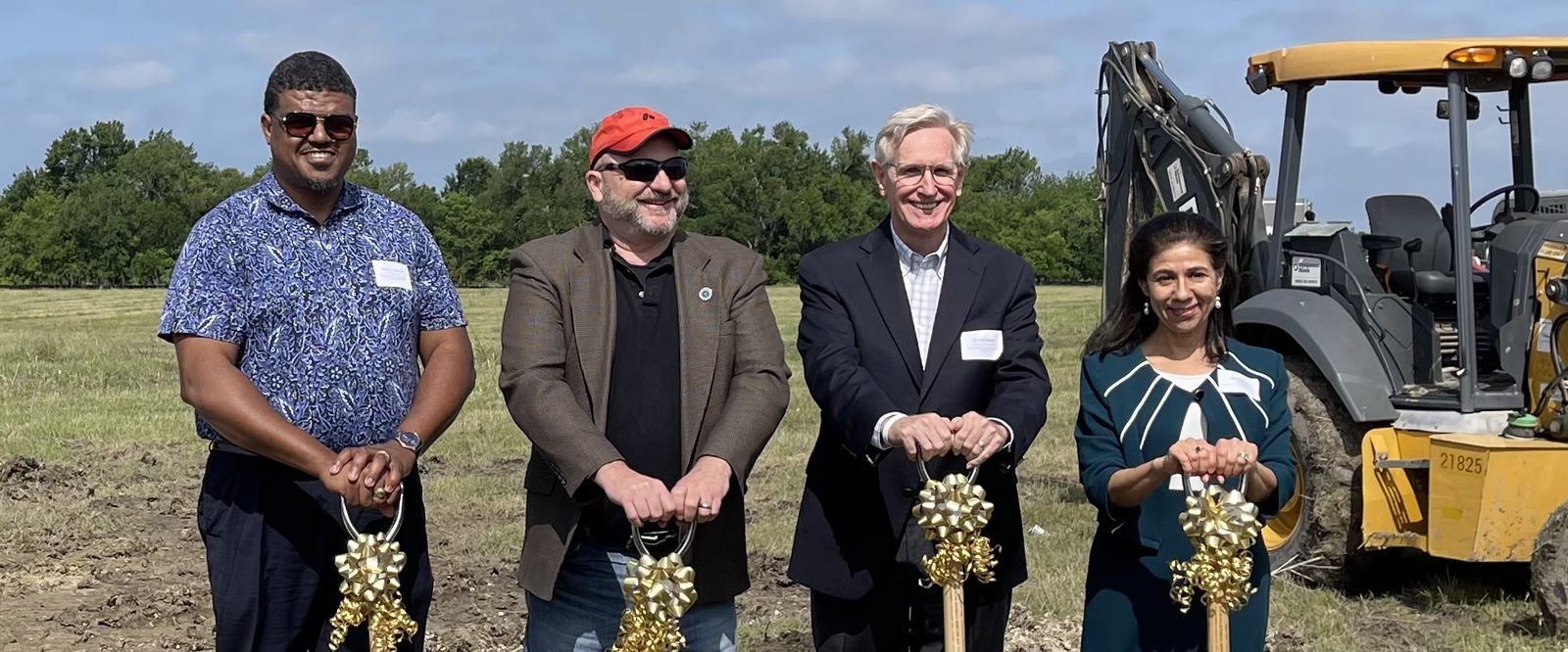 David Rogers at a Pflugerville groundbreaking